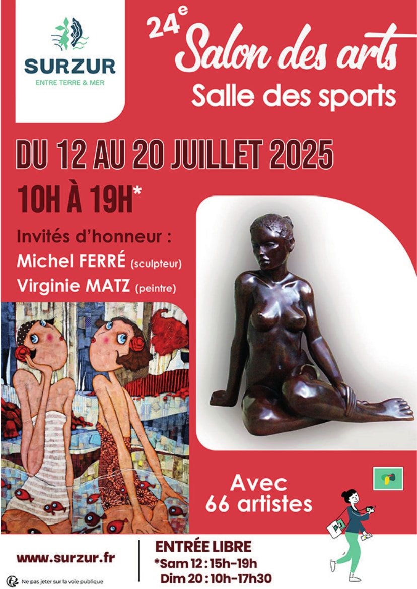 Affiche pour le salon des arts de Surzur 2025