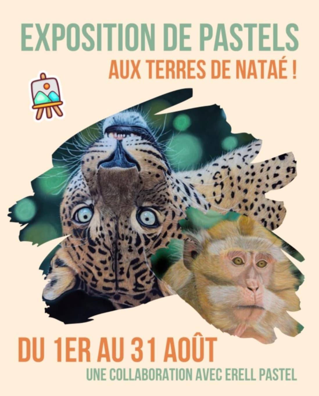 Affiche pour une exposition aux Terres de Nataé