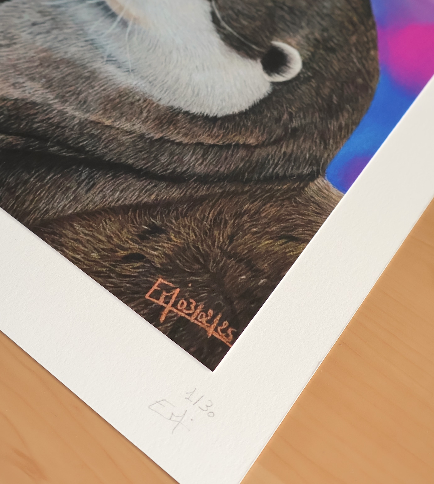 Tirages d'art "Douceur de se retrouver", 30x24cm, 45€